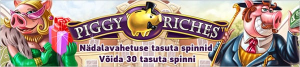 Paf Piggy Riches tasuta jaanipäeva 30 spinni Paf Piggy Riches tasuta jaanipäeva 30 spinni