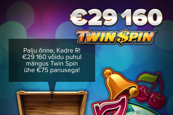 BLOGI: eestlane võitis €29 160 mängus Twin Spin
