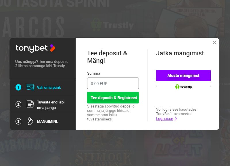 TonyBet kiirkasiino funktsioonaalsus kui ka TonyBeti kasiino boonuse pärisraha mittesidumine teeb TonyBet'ist ühe väga hea Eesti online kasiino. 