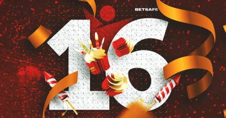 Betsafe 16. sünnipäeva puhul 1550 tasuta spinni, erikoefid ja preemiad