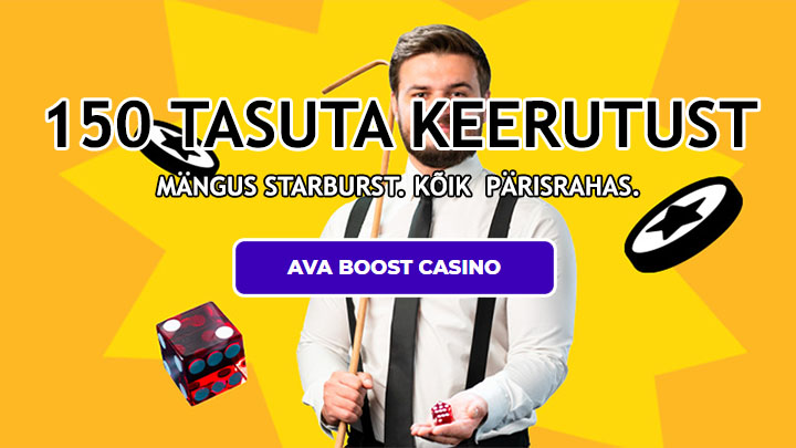 Mängi Boost Casino live-kasiinot ja saa kuni 150 tasuta keerutust