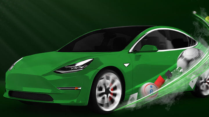 Algas suur auhinnaloos – sularaha, tasuta spinnid, elektriauto Tesla