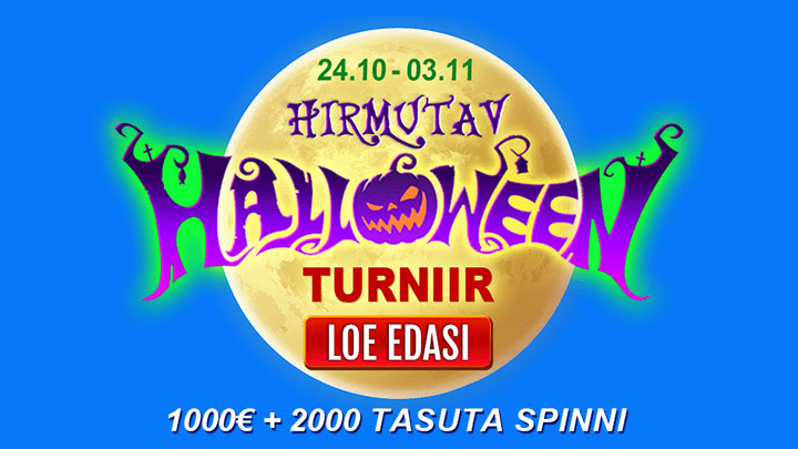 GrandX Halloweeni kampaanias €1000 pärisraha ja 2000 tasuta spinni