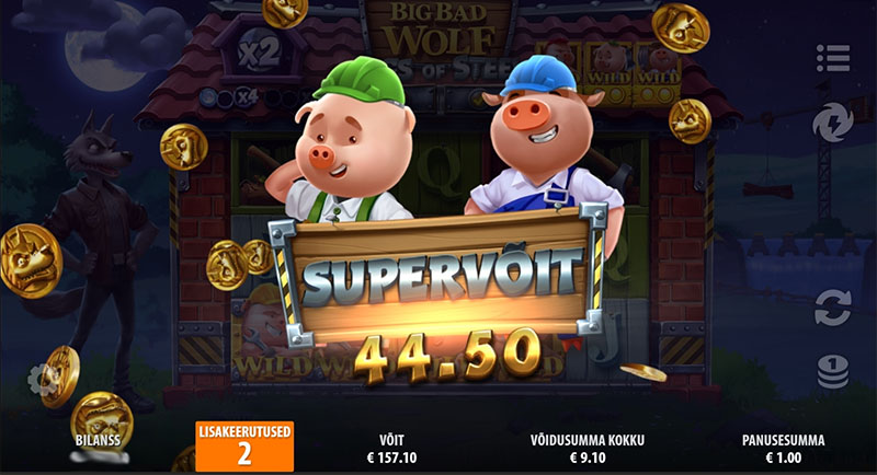 Big Bad Wolf: Pigs of Steel slotimängu boonusmäng
