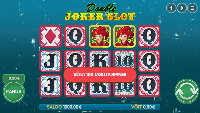 Ava Paf kasiino ja tee €10 sissemakse, saad koheselt 25 tasuta spinni mängus Double Joker Slot. Lisaks kolmel järjestikkusel reedel iga reede 25 tasuta spinni. Iga tasuta spini €0.10 ja neil puudub läbimängimise nõue. 
