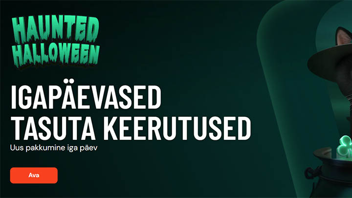 Pafi halloweeni pakkumine: 20 tasuta keerutust